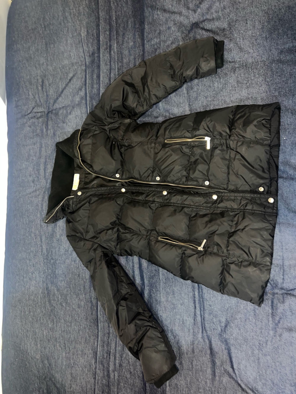 Michael Kors Black Quilted Puffer Coat